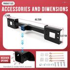 Front Mount Trailer Receiver Hitch for Ford F-250 F-350 Excursion (1999–2007)