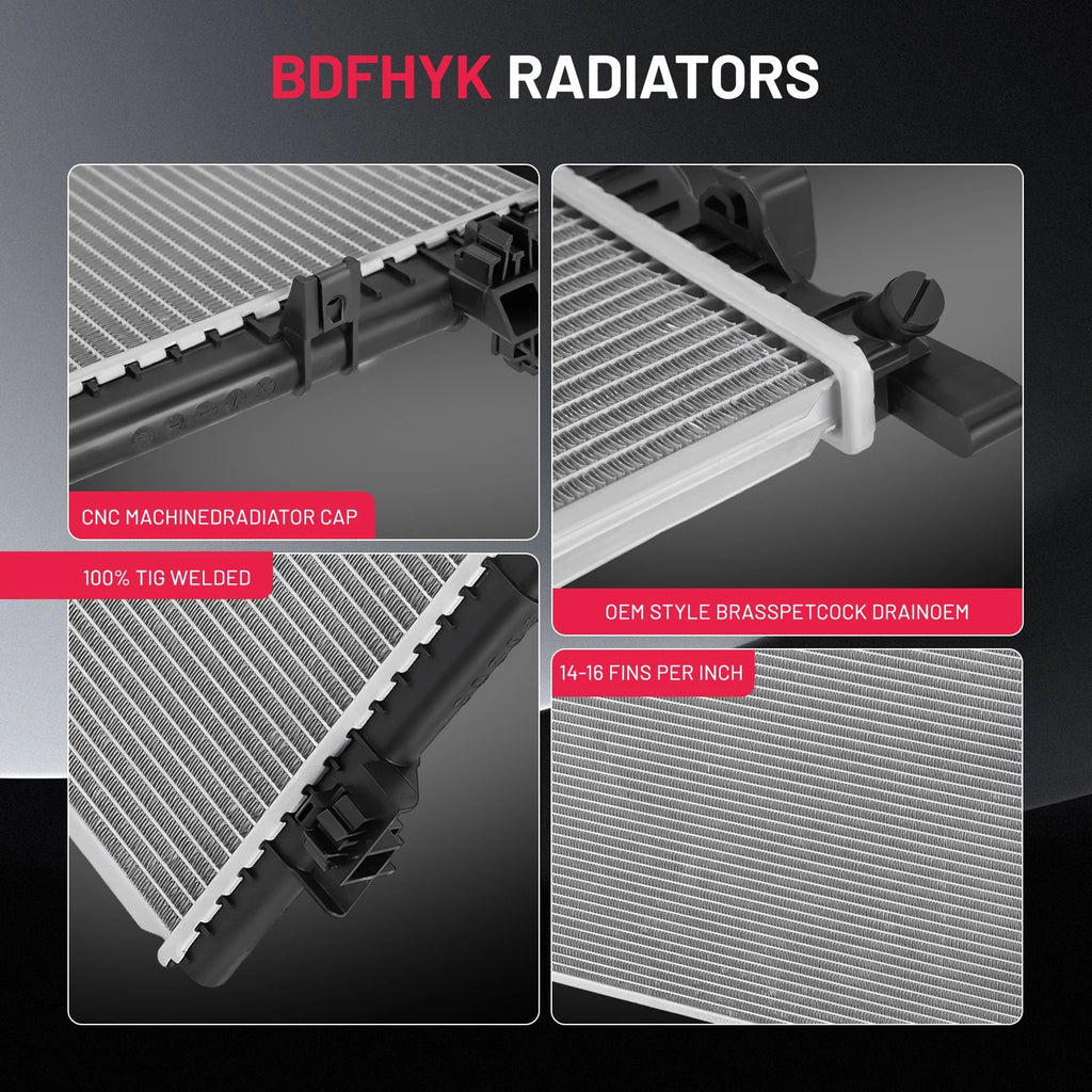 Aluminum Radiator for BMW 528i 1999-2000, 740i 740iL 1999-2001