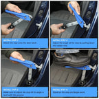 5X Foldable Car Door Latch Hook Step for Roof Access - Blue