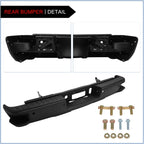 Complete Rear Bumper Assembly for Chevy Silverado (2014–2018) with Sensor Holes