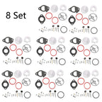 Set of 8 Carburetor Repair Kits for B&S 796184 (Lawn Mower)