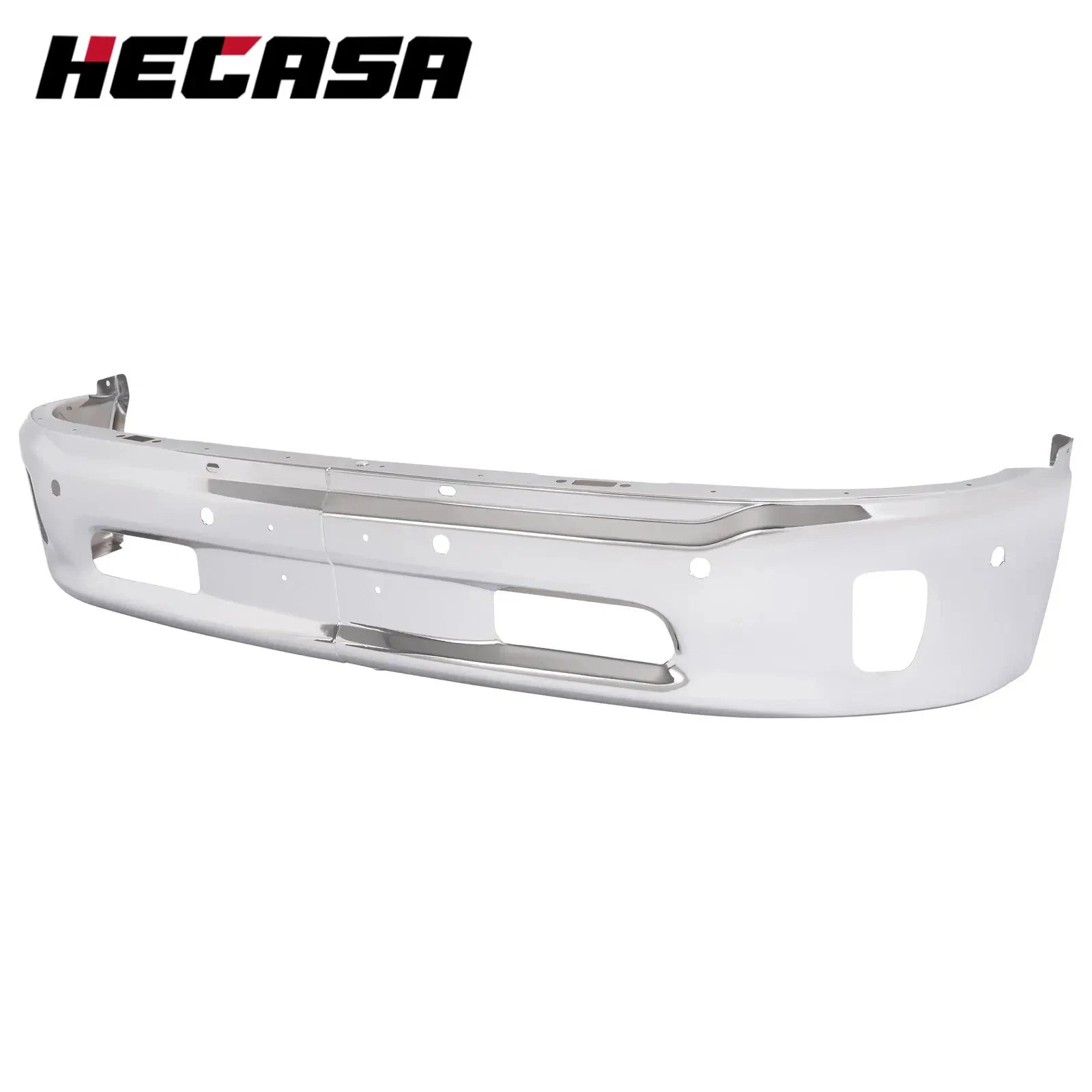 Chrome Front Bumper Face Bar for RAM 1500 (2014–2018) W/ Fog Light Holes & Sensors