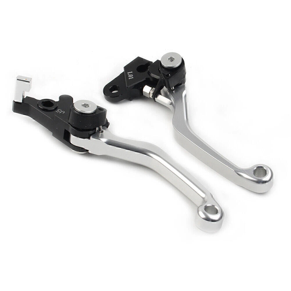 Silver Pivot Brake Clutch Levers for Honda XR250/Motard (1995–2007) CRM250R/AR (1994–1998)