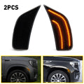2X LED Smoked White Bumper Side Marker Light for Cadillac Escalade ESV (2021–2022)