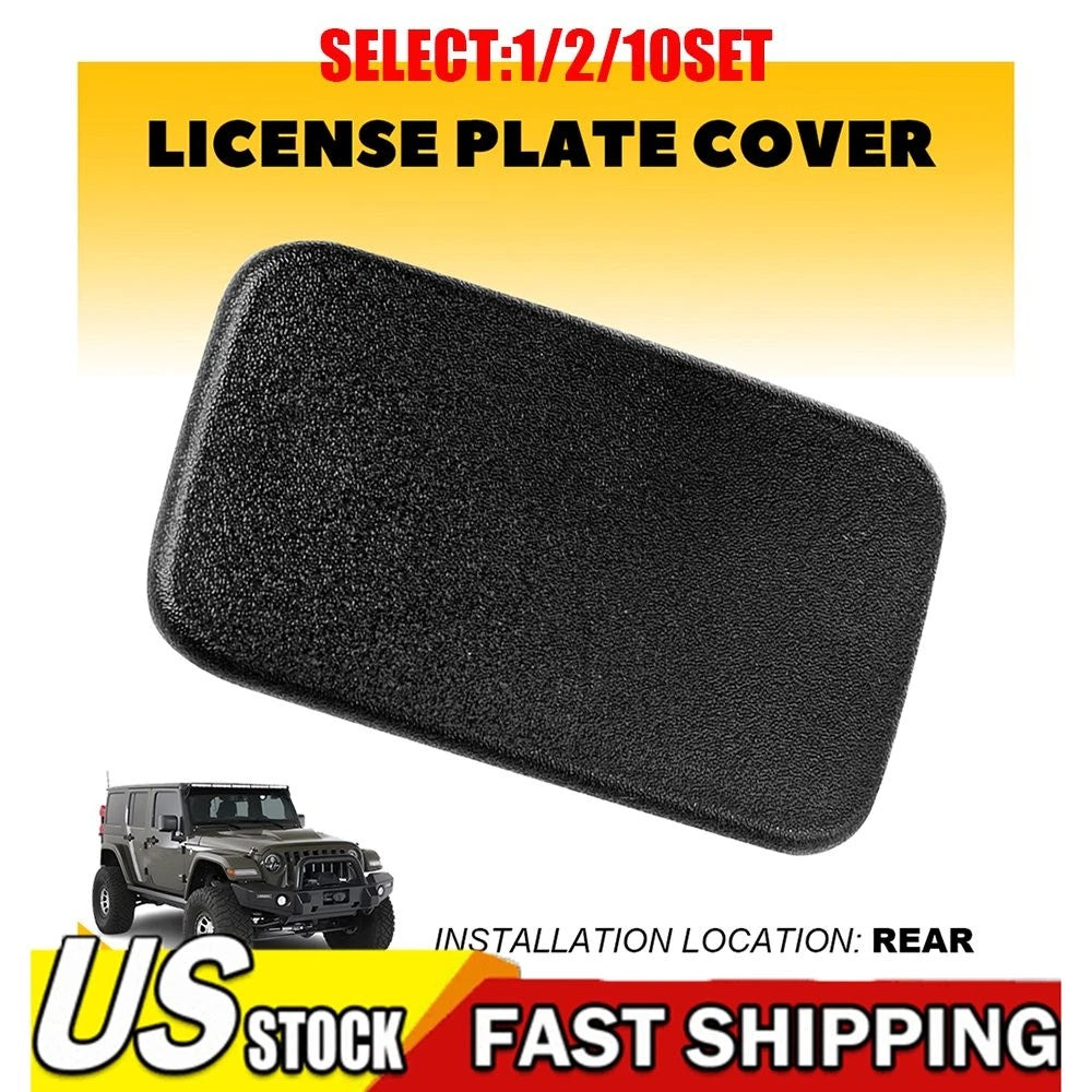 Rear License Plate Delete Panel Seal Cover for Jeep Wrangler JK (2007â2017)