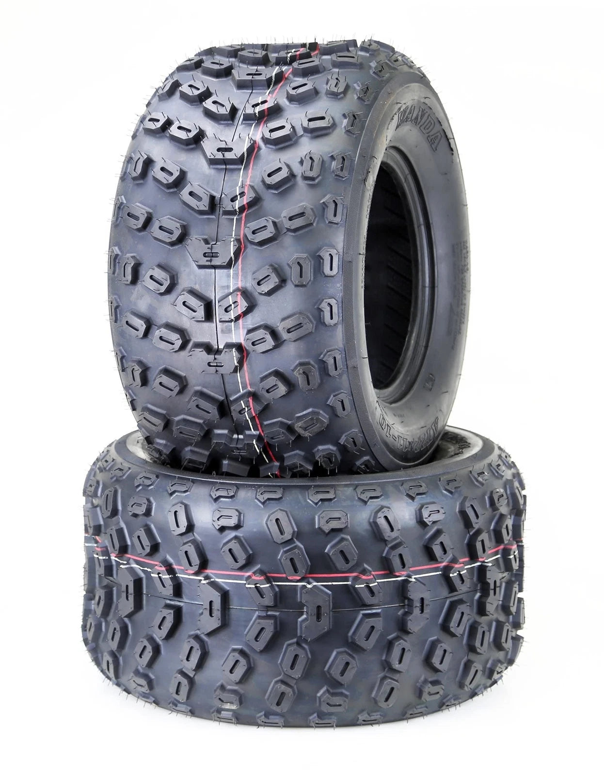 Set of 2 Knobby Sport ATV Tires 22x11-10 6PR (10296)