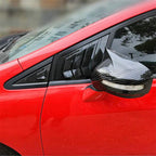 Carbon Fiber Look Front Window Scoop Louver Cover for Honda Civic Sedan (12-15)
