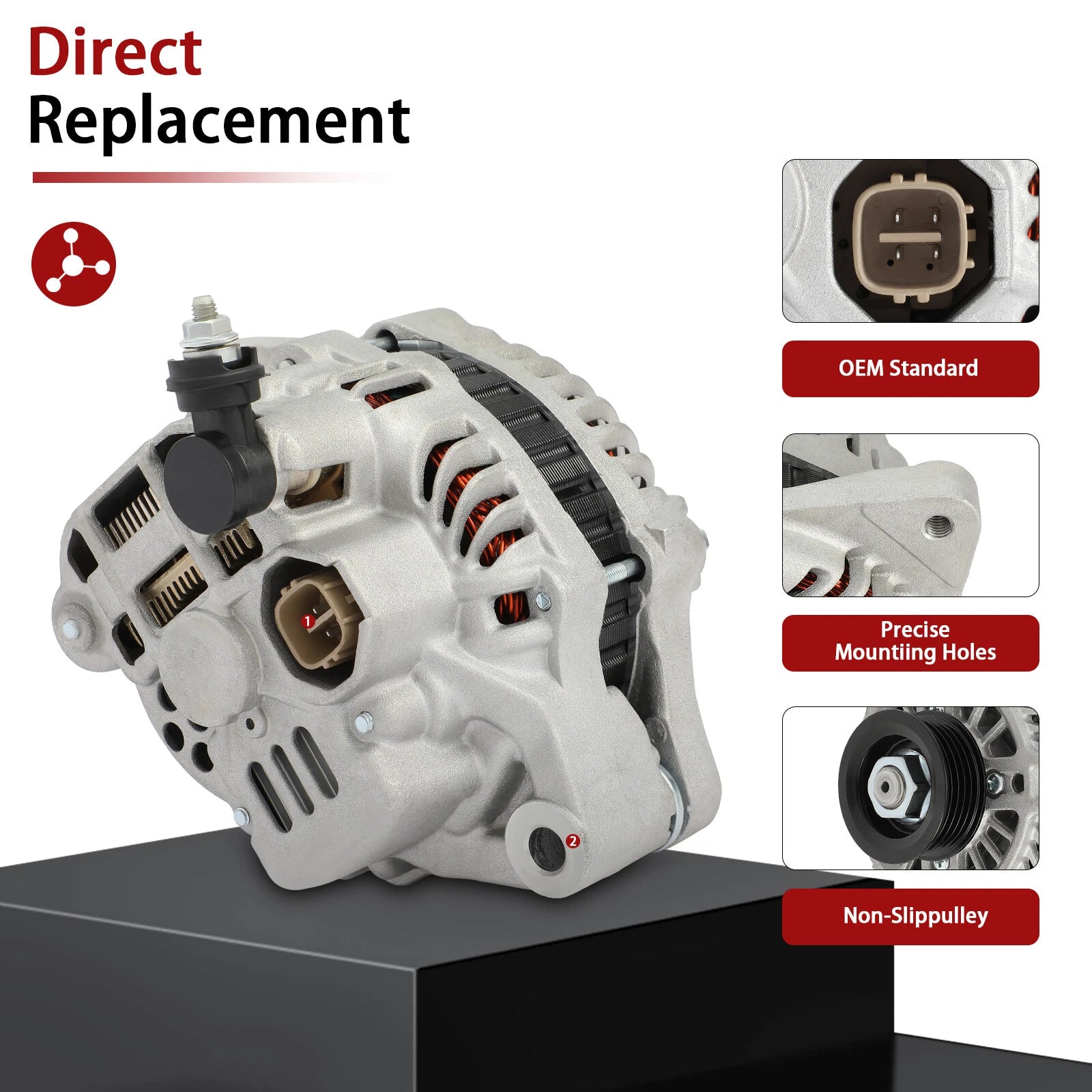 Alternator for Suzuki SX4 (2007-2009) 80Amp