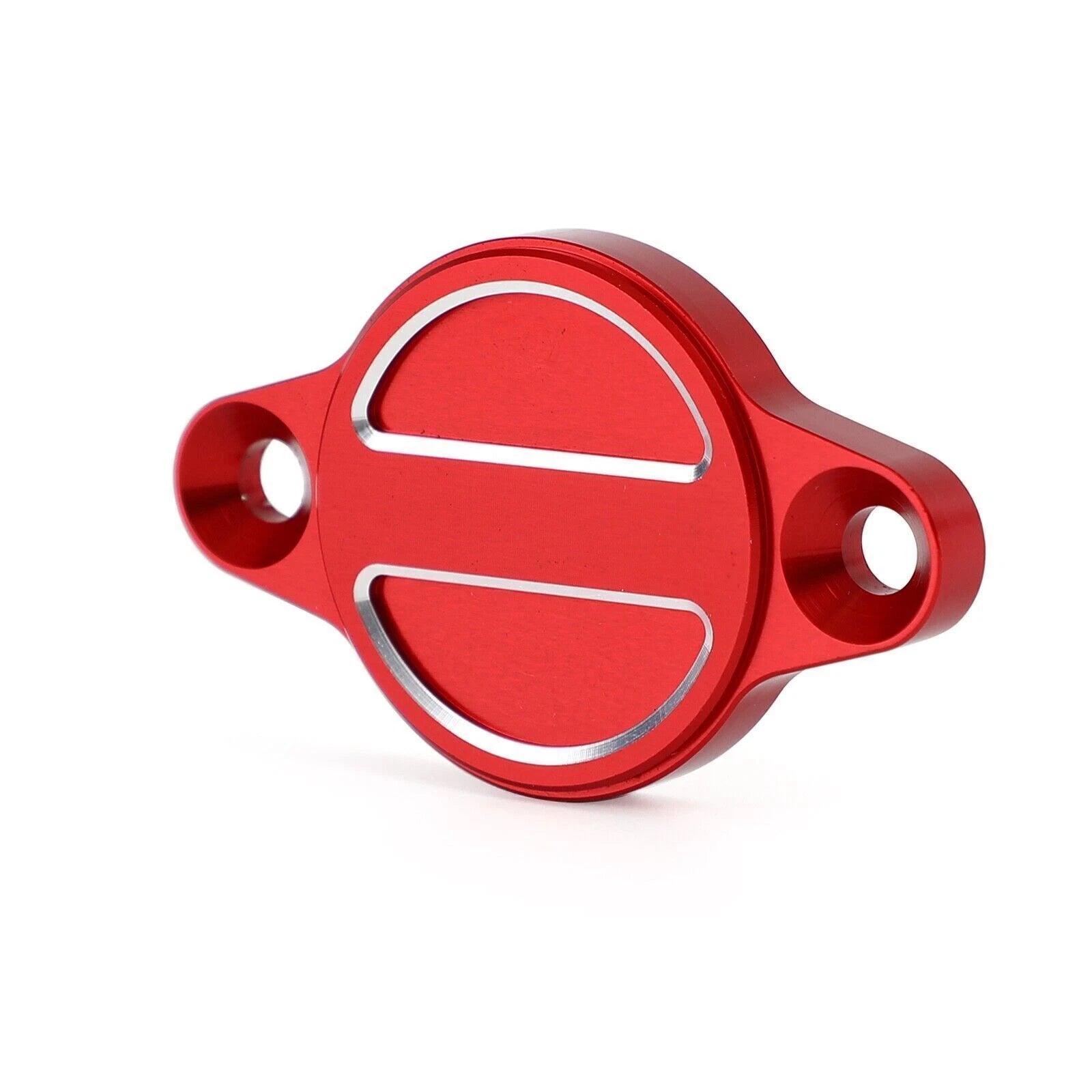 CNC Engine Oil Filter Cap Cover for Ducati Monster 696 821 937 1100 1200 (Red T9)