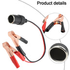 Battery Clamp Adapter 12V 50 Amp with Female Socket and Crocodile Clips