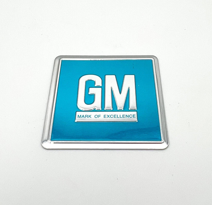 Door Jamb Decals Turquoise Foil Badges Replacement for 1964–1967 Buick