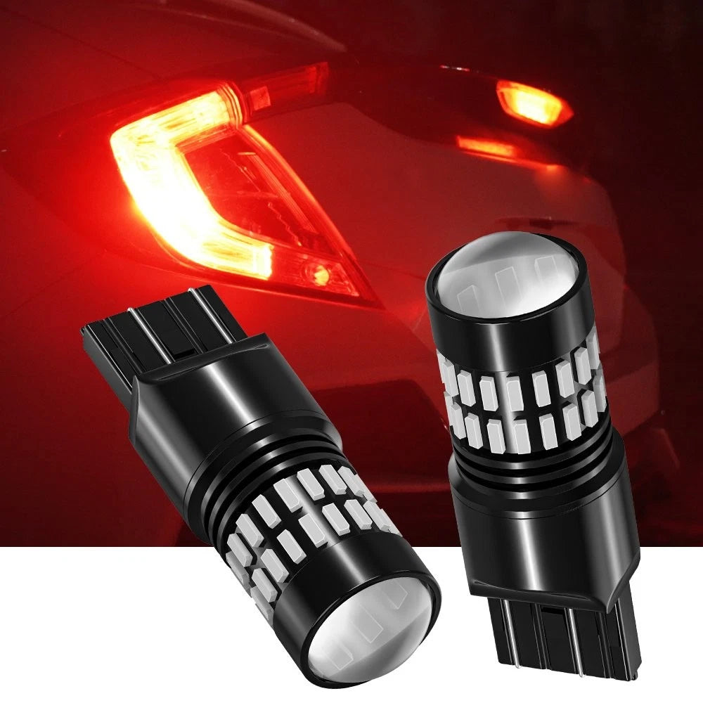 2X AUXITO 3157R 3057 4057 Red LED Turn Signal Brake Tail Light Bulb