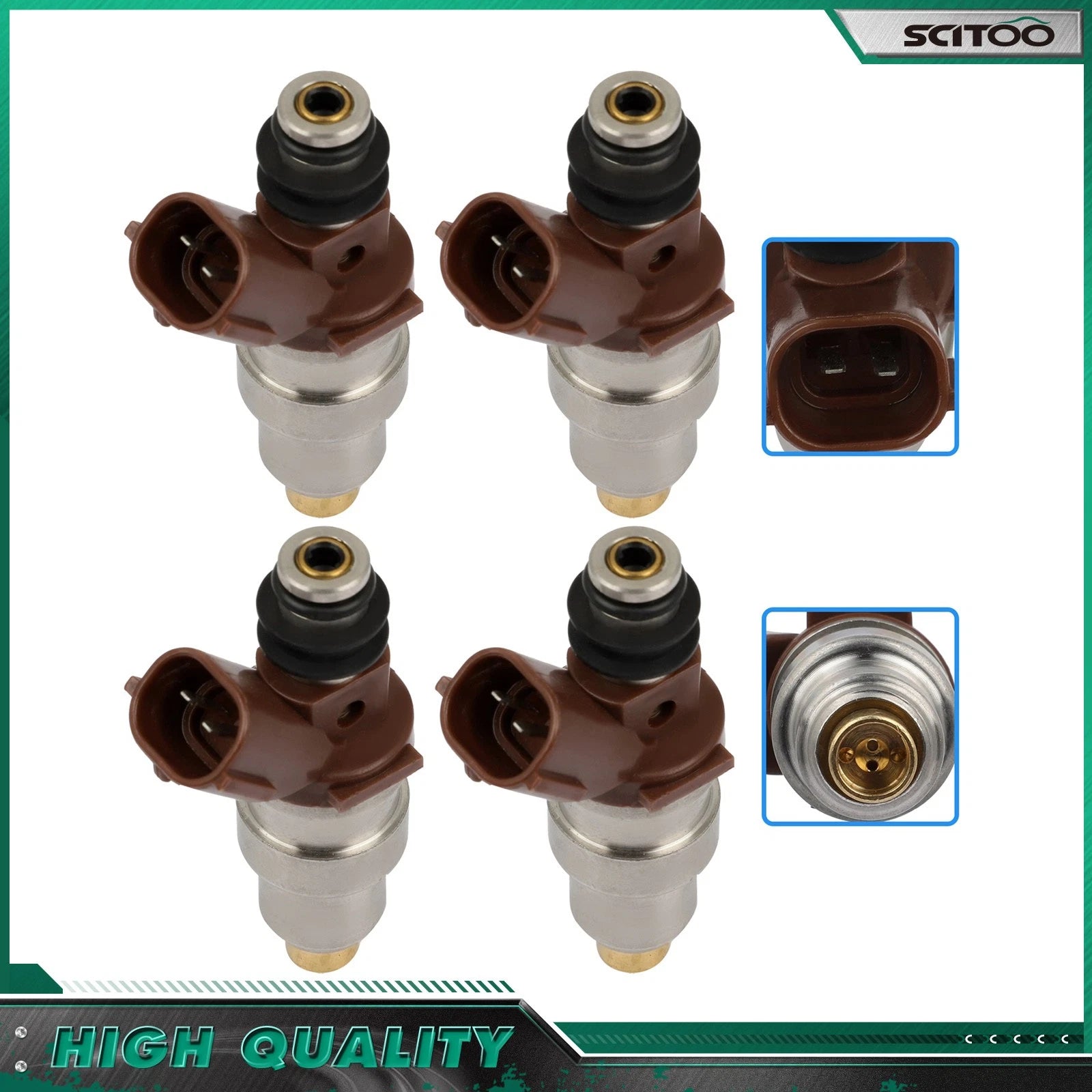 Fuel Injectors for Toyota Tacoma 1995-2000, 4Runner 1996-2000, T100 1996-1998 2.7L