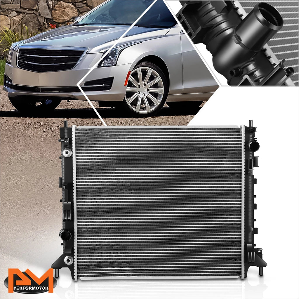 2X Aluminum 2-Row Radiator for Chevy Camaro/Cadillac ATS (2016–2021) DPI-13598