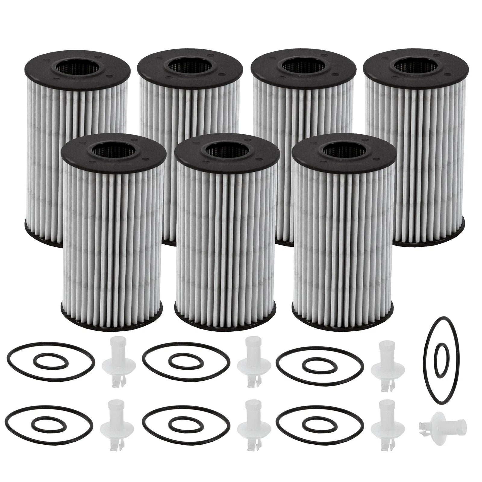 Set of 7 Engine Oil Filters for Lexus Toyota (StdAsp Automatic CVT)