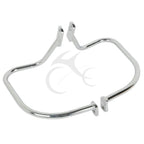 Black/Chrome Rear Saddlebag Guard Bar for Harley Softail (1997–1999)