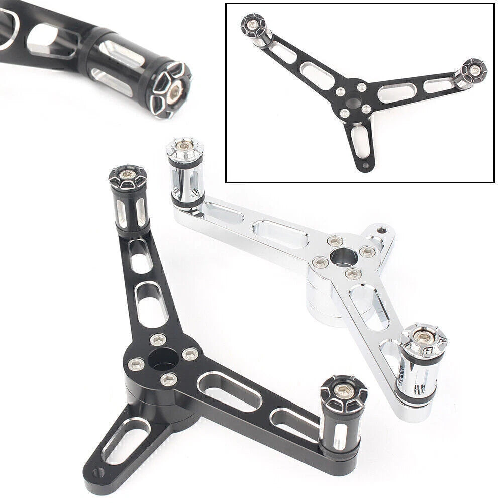 Heel Toe Shifter Lever for Harley Sportster (2004–2018) Black/Silver