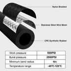 2L Oil Catch Can Reservoir Tank with 10AN Filter & Fuel Line Kit for