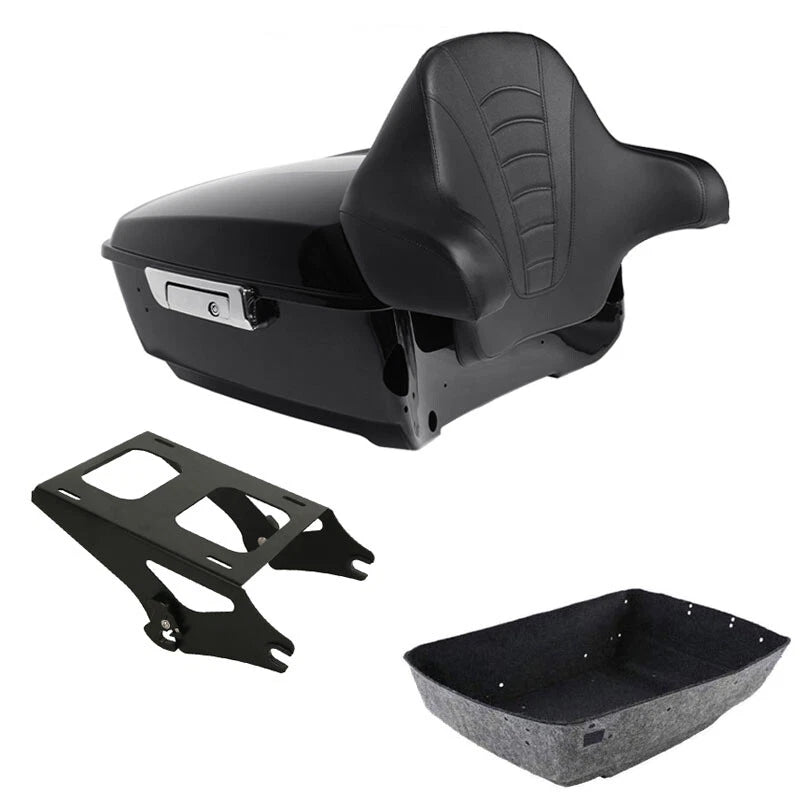 Trunk Luggage Backrest Mount Rack for Harley Road Street Glide (2014–2026)