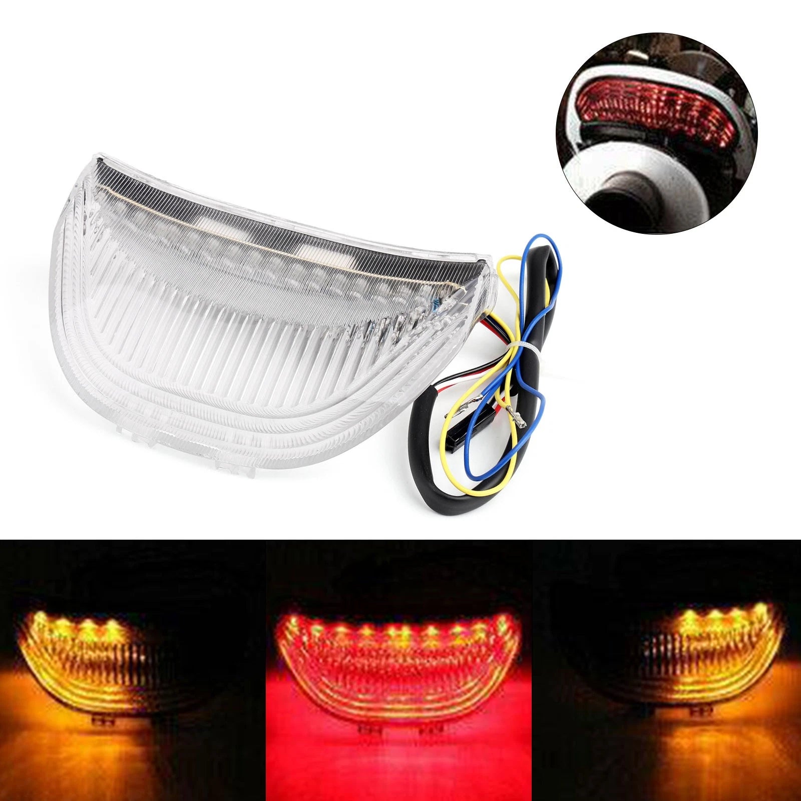 Integrated LED TailLight Turn Signals for Honda CBR600RR CBR1000RR (2003–2006)