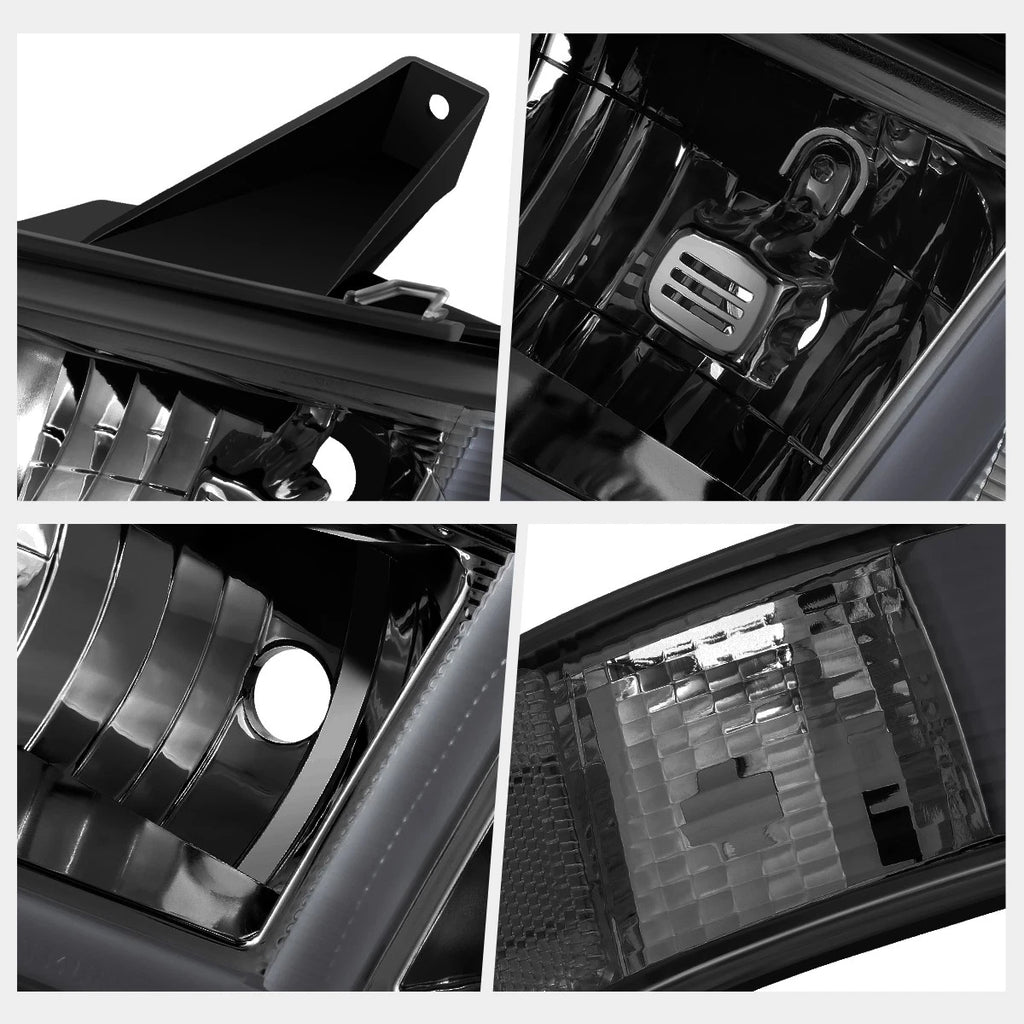 E-Shape Switchback LED DRL Headlights Smoked for Express/Savana 1500-3500 (2003–2024)