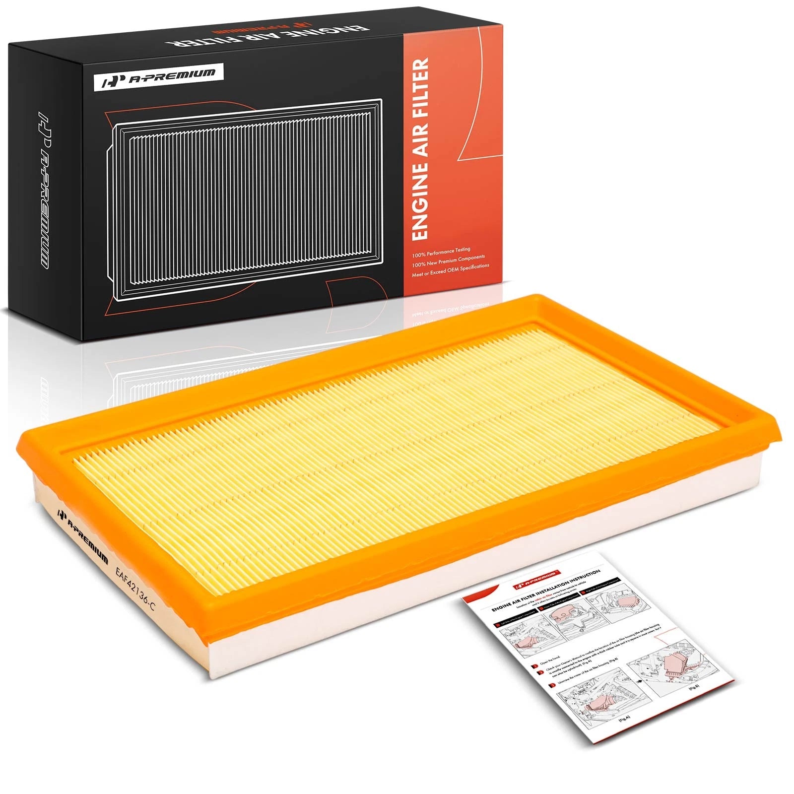 Engine Air Filter for Nissan Maxima 1985–1988, 200SX, Stanza, Subaru GL