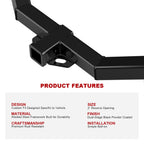 Trailer Hitch Receiver for Durango, Grand Cherokee (2011-2026)