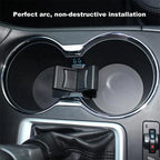 Black Center Cup Holder Insert Divider for Toyota Highlander (2001-2023)