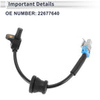 ABS Wheel Speed Sensor for Chevrolet Equinox (2005–2006) 1 Pc Rear Left/Right
