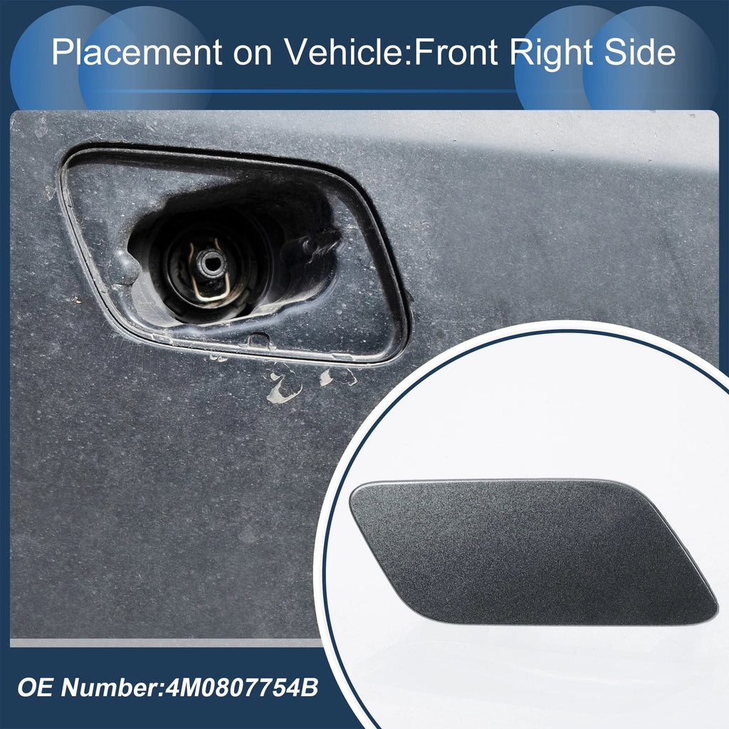 Washer Nozzle Cover Cap for Audi Q7 (2017–2019) Gray 4M0955101A
