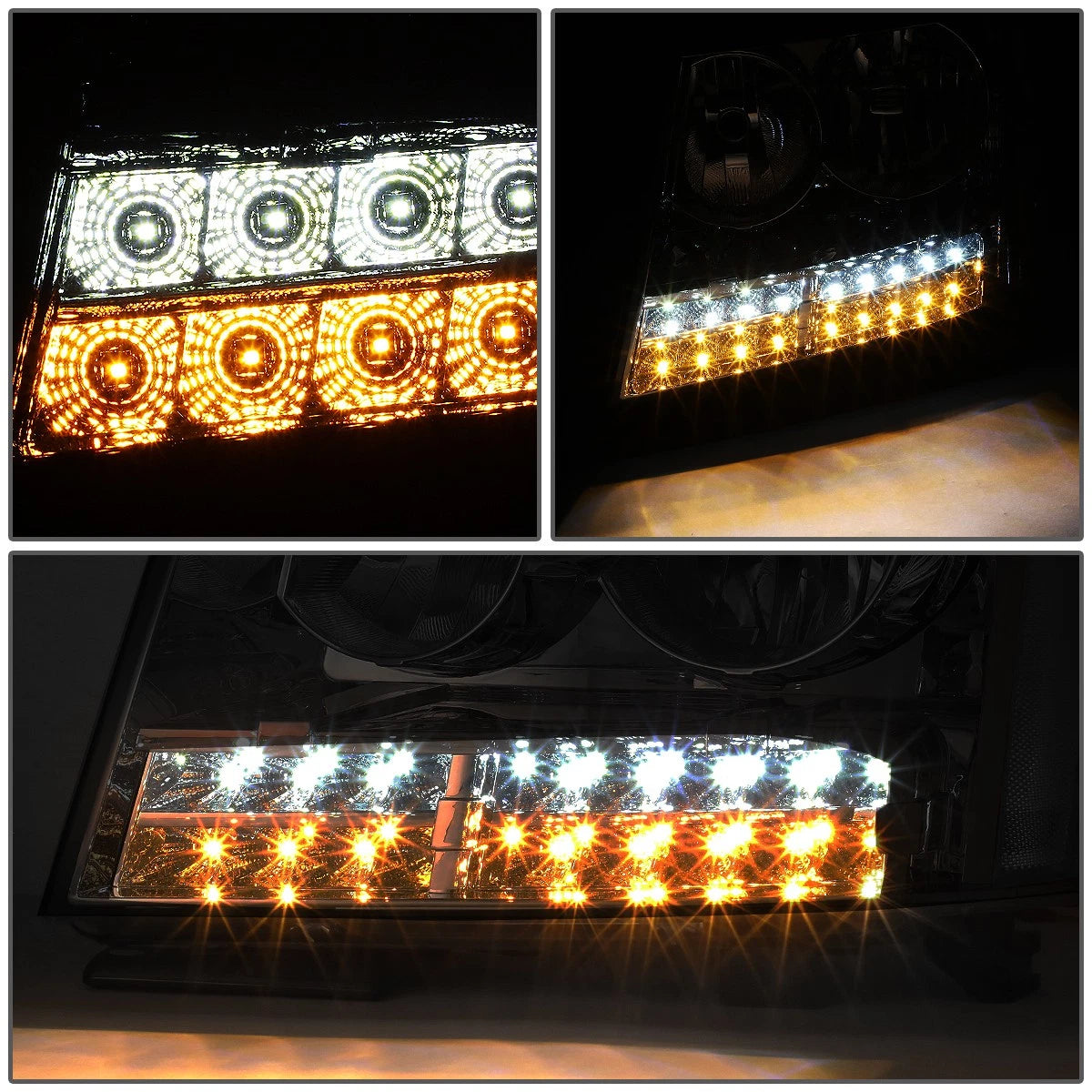 LED DRL Turn Signal Headlight Lamps for Tahoe Suburban (2007–2014)
