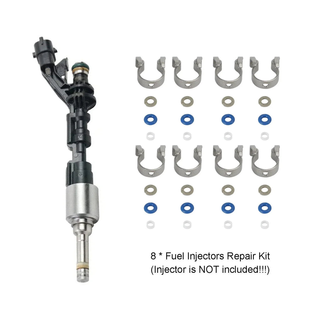 8PCS Fuel Injector Repair Seal Kit for Range Rover, Jaguar 5.0L (2010-2012)