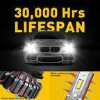 4X AUXITO LED Headlight Bulbs 9005 H11 for B3 EV (40000LM)