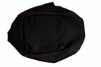 Carbon Fiber Console Lid Armrest Cover for Hummer H2 (2003–2007) Red Stitch