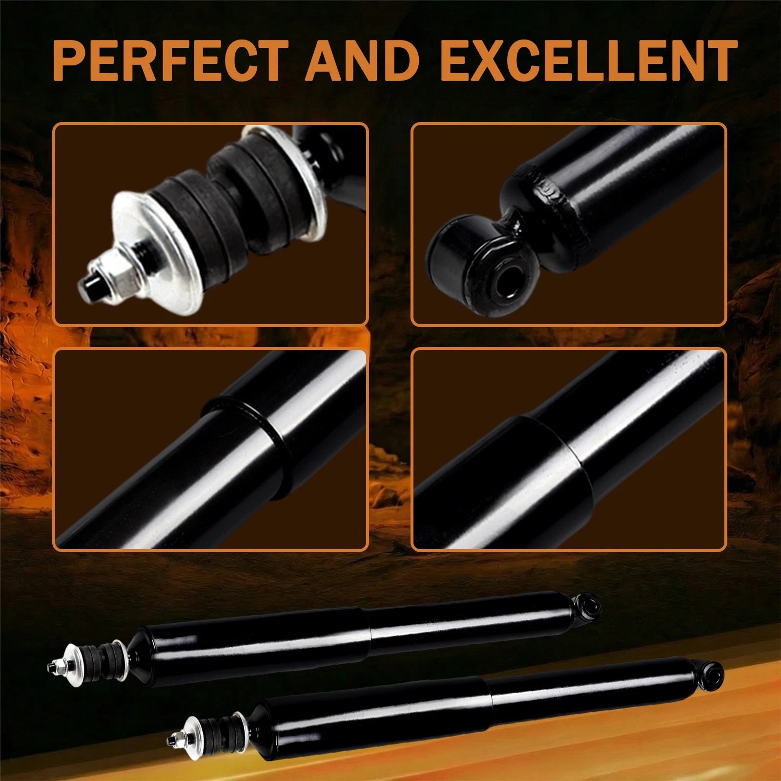 Set of 2 Rear Struts for Ford E-150 E-250 E-350 E-450