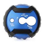 Blue CNC Aluminum Motor Seat Lock Cover Cap for Yamaha NMAX 155 (2015-2016)