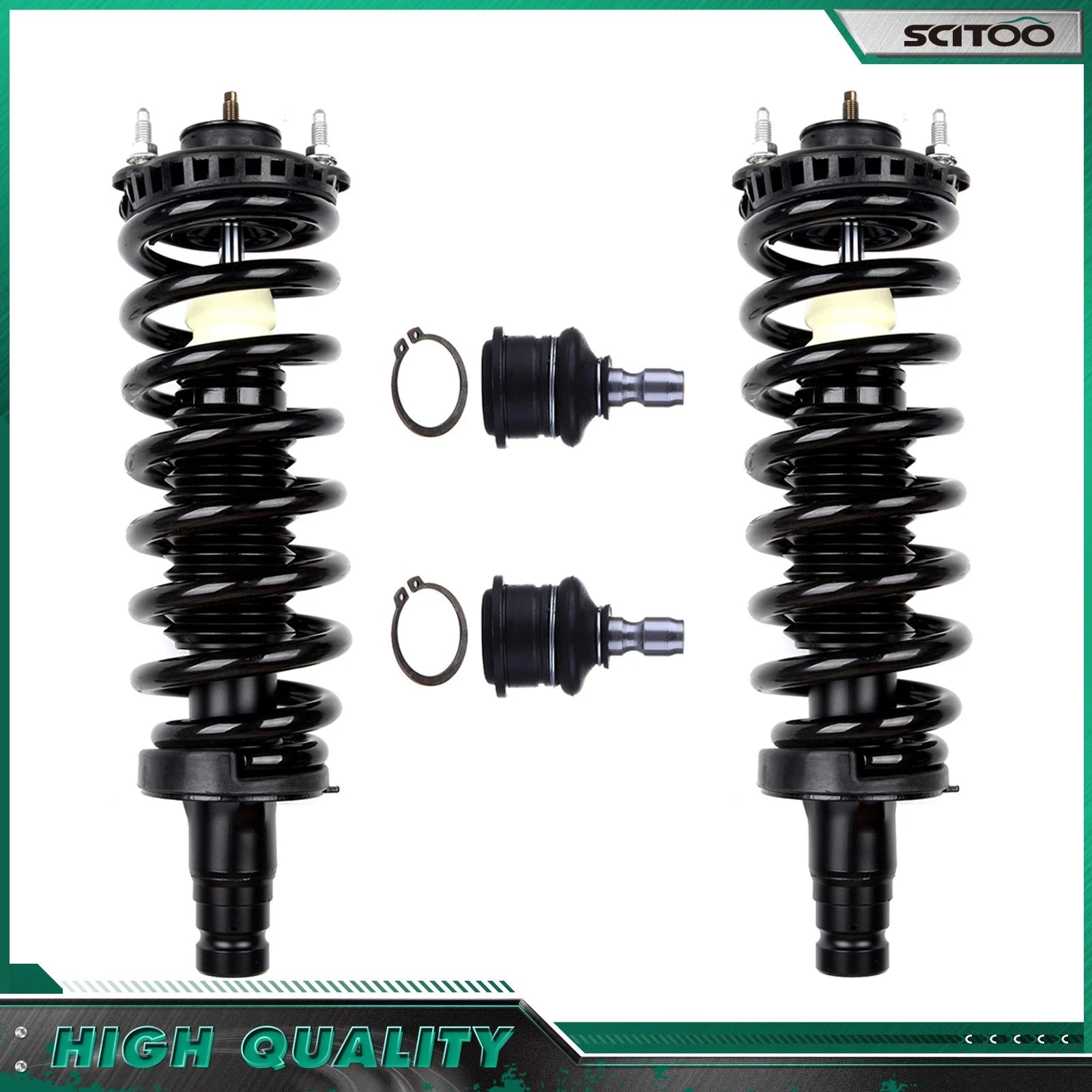 Front Quick Complete Struts Upper Ball Joint for Chevrolet GMC Buick Saab Isuzu