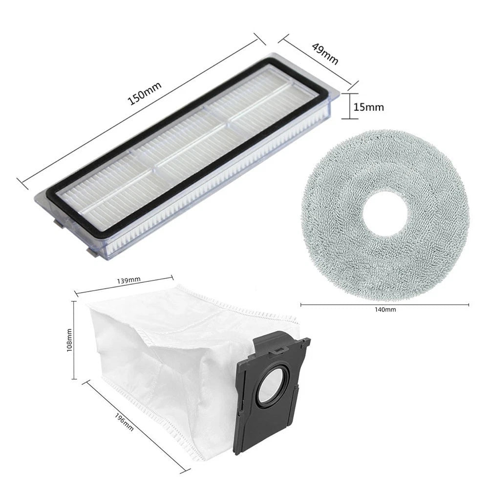 Set of 4 Vacuum Dust Bags for Daily Home Cleaning (High Efficiency)