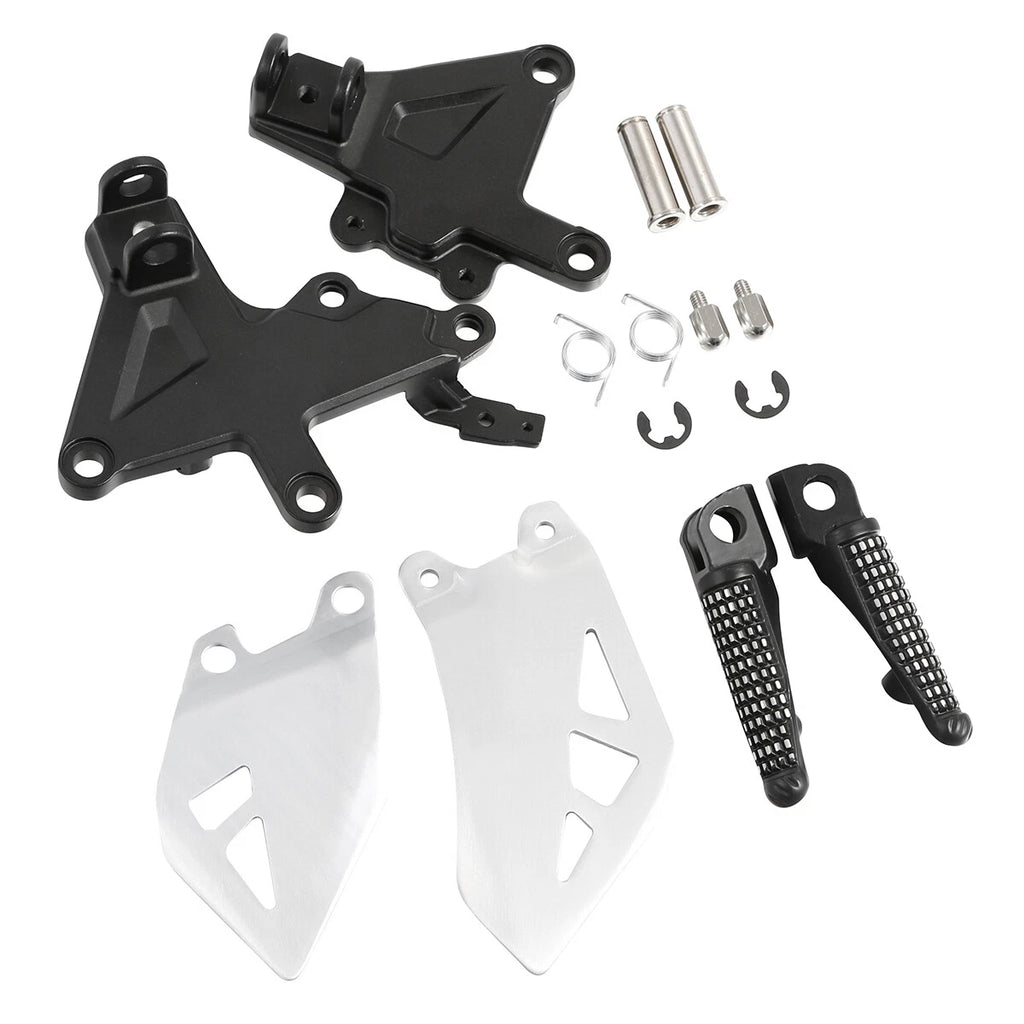 Set of 2 Front Rider Foot Peg Rest Brackets for Kawasaki Ninja ZX10R (2011–2020)