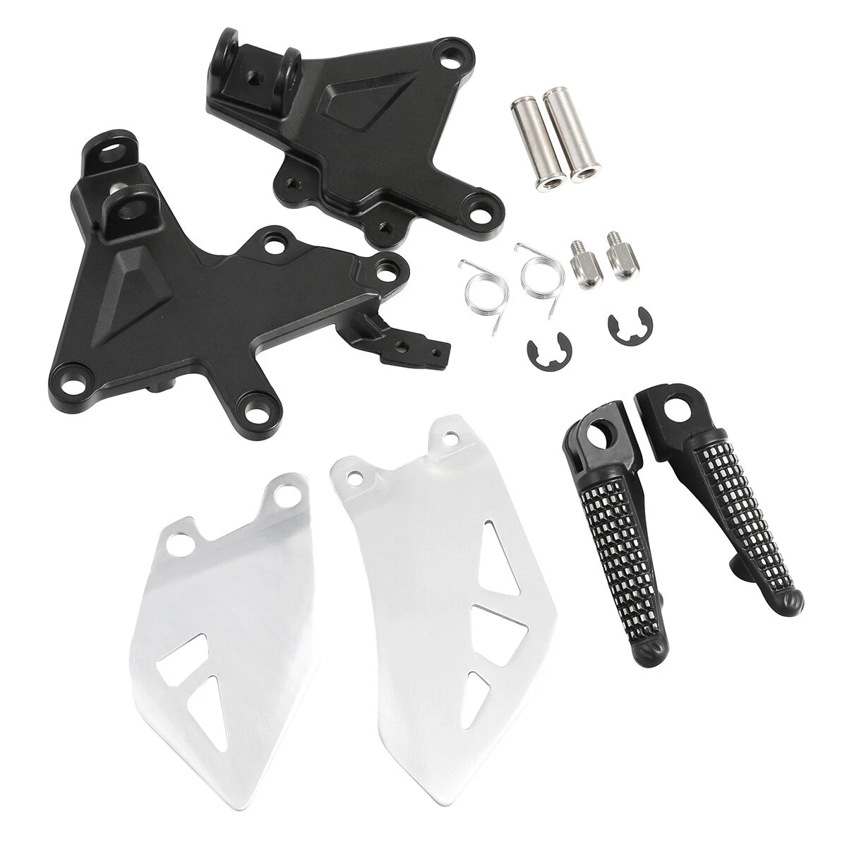 Set of 2 Front Rider Foot Peg Rest Brackets for Kawasaki Ninja ZX10R (2011–2020)