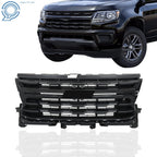 Front Upper Grille for Chevrolet Colorado (2021–2022) Gloss Black Trim