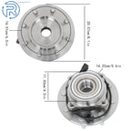 2X Front Wheel Bearing Hub for Dodge Ram 3500 (2003-2005) 4WD 8-Lug