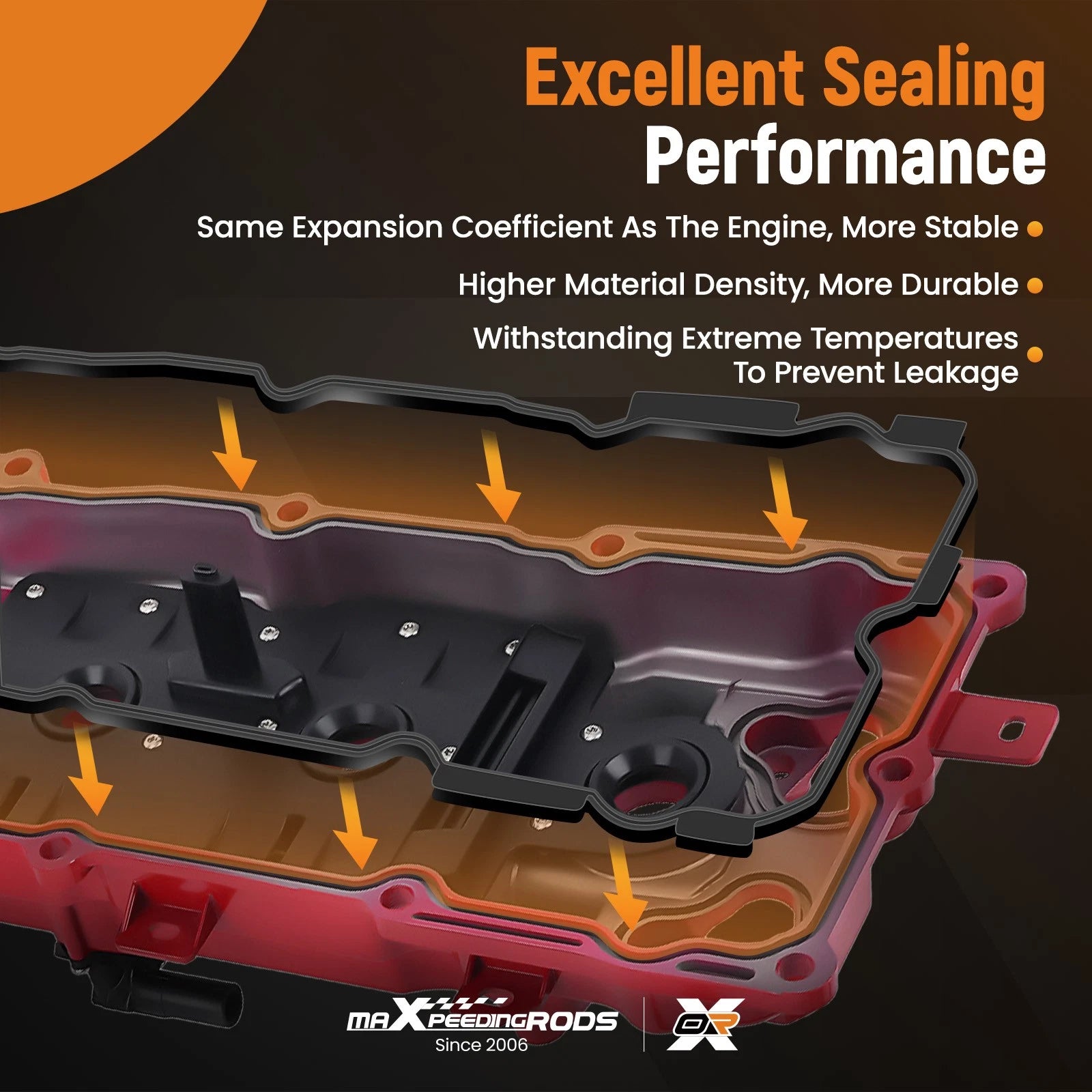 Aluminum Valve Covers w/ Gasket Kit for Infiniti QX60 (2015–2018) 132649N00A