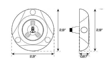 Mini Underwater LED Light for TH Marine (LED-32484-DP)