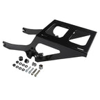 Black Chopped Trunk Backrest Mount Rack for Harley Softail Deluxe (2018-2025)