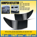 Smoked Lens Rear Bumper Reflector Covers for Lexus IS IS250 (2006–2013)