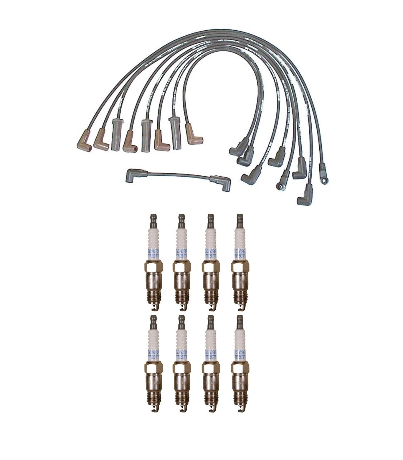 Denso 7mm & 8 Platinum TT Spark Plug Wire Set for Chevy Cadillac Buick V8