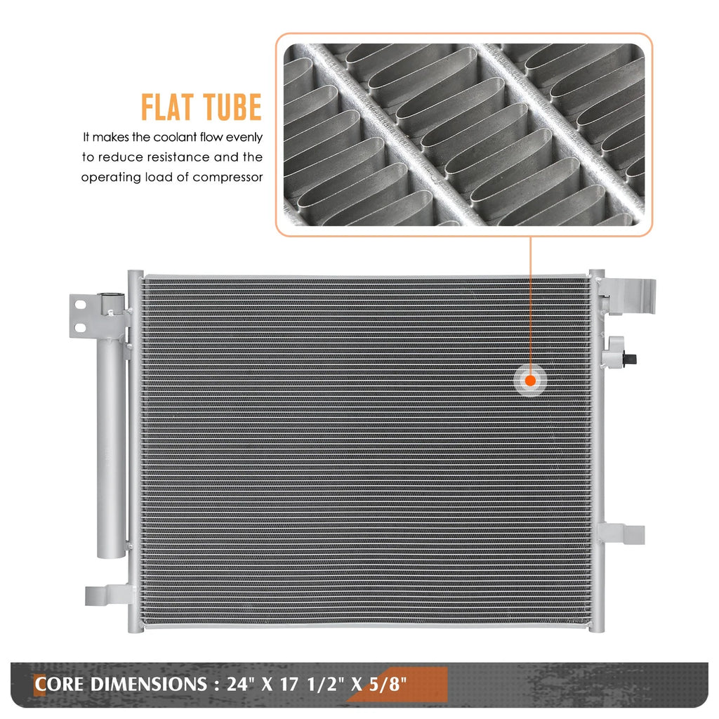 A/C Condenser for Cadillac ATS CTS (2013–2015) Aluminum Core Replacement