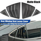 Matte Black Rear Window Vent Louver Cover for Toyota Camry (2025+)