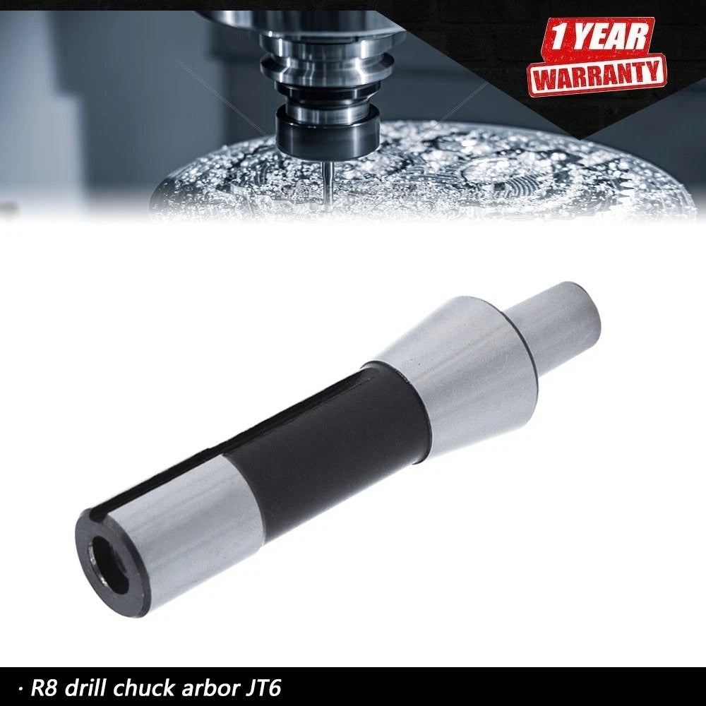 R8 Drill Chuck Arbor Adapter for Jacobs Taper JT6 (R8 Shank)